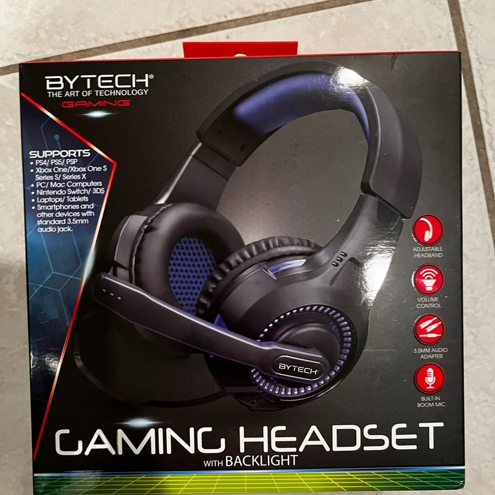 By Tech Gaming Headset With Blacklight